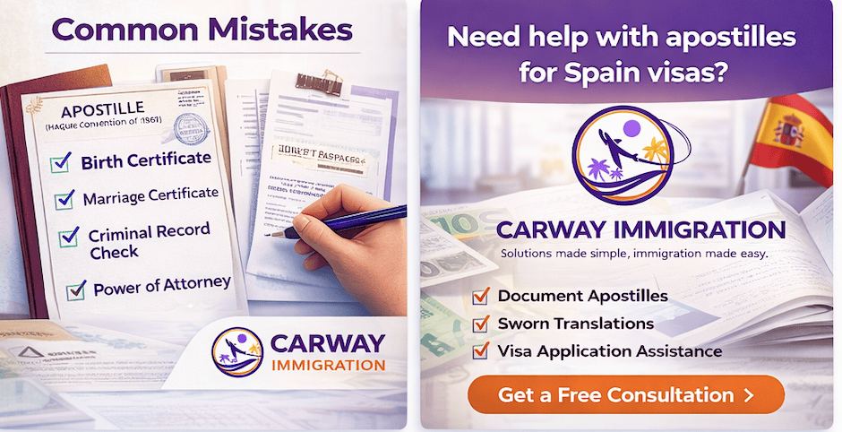 Spain Visa Document Checklist: What Needs an Apostille and Why 2026 – illustration