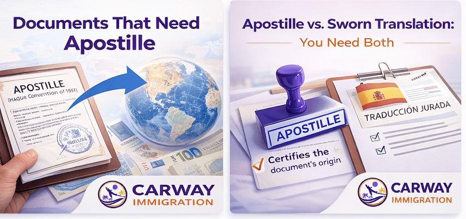 Spain Visa Document Checklist: What Needs an Apostille and Why 2026 – Spanish immigration guide